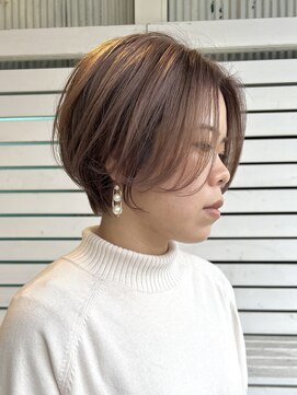 リシェア(re.share) くびれショート/ピンクベージュ/前髪なし