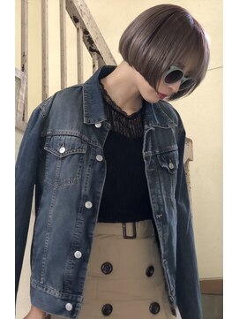 トゥーリ 薬院店(tuuli) tuuli miyu ラベンダーグレージュミニボブ/髪質改善カラー