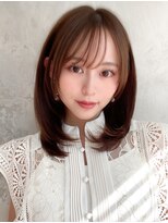 アフロートフクオカ(AFLOAT FUKUOKA)&nbsp;【OPEN】小顔前髪あり後れ毛サイドバングメルティカラー