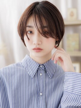 カバーヘア ブリス 上尾西口店(COVER HAIR bliss) 小顔補正カットうざバング透明感丸みショートa上尾20代30代40代!