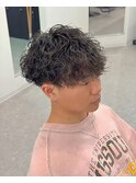マッシュ波巻きプードルパーマ