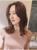 【桜木町】大人のナチュラルレイヤーくびれセミディ