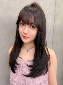 ロンド エスポワール 錦糸町(Lond espoir) ■くびれヘア/顔周り/韓国/レイヤーカット/黒髪/ミディアム