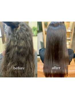 あなたの髪質に合わせ、理想のストレートヘアを実現!経験豊富なスタッフが理想の髪へと導きます。【池袋】