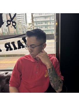 ゴートファミリー 川口(G.O.A.T FAMILY) スキンフェード　バング上げ