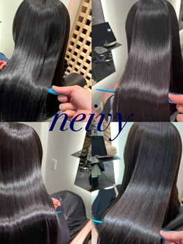 ネイビー(neivy)の写真/【薬院/上質を求める方へ】マンツーマン施術×完全個室でリラックス◎美髪縮毛矯正に感動多数！美髪特化♪