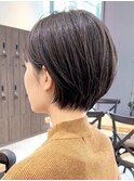 【30代/40代/50代】ショートボブ/暗めカラー/小顔/豊中