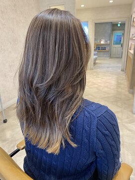 ラボヌールヘアー オリビエ 北千住店(La Bonheur hair Olivier) バレイヤージュ_たっぷりレイヤー【OZAWA】