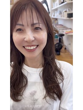 美容室 シック(Chic) 顔周りレイヤー+ピンクブラウンカラーで垢抜けhair