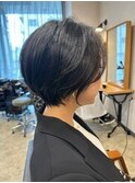 骨格補正ショートボブ