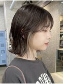 渋谷切りっぱなしボブタッセルボブインナーカラーケアブリーチ◆