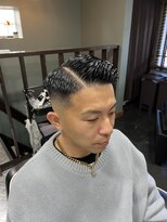 スタンドバーバー 柏(STAND BARBER) MEN’S HAIR/波巻きツイストスパイラル/リバースセンターパート