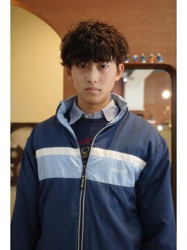 エディ(Edy) メンズパーマ波巻きパーマシャドウパーママッシュ眉毛カット岡山