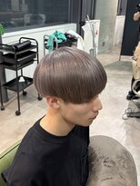 アウラ(AURA) ラウンドマッシュミルクティーベージュグレージュ