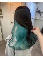 ラフ 原宿(L.a.a.g.f harajuku)&nbsp;逆アンブレラカラー/エメラルドグリーン@原宿