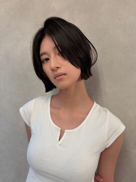 テネール(TENELE) 外ハネミニボブ　Premium髪質改善/活性ケラチン導入