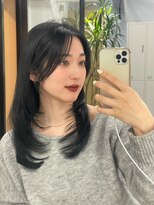 ミヨン 京橋店(miyon) 韓国レイヤーカット×暗髪カラー×髪質改善
