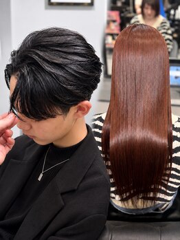 エイトヘアー(Ei8htHair)の写真/大人気の髪質改善ストレート！　レディースはもちろん、メンズの曲がる縮毛矯正も大人気