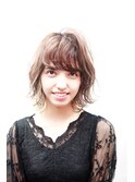 無造作×ひし形シルエット×大人ボブ