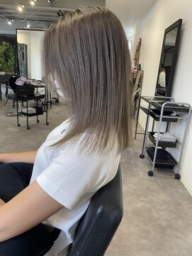 ナンバー(number+) 透明感抜群♪20代30代ダブルカラーブリーチグレージュアッシュ