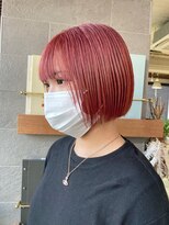 イロプラスソイ(iro + soi)&nbsp;▲カシスピンク×きりっぱなしボブ▲