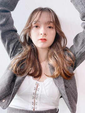 アルバム 渋谷パルコ(ALBUM) 韓国風くびれヘアまろベージュ_チェリーブラウン_59000