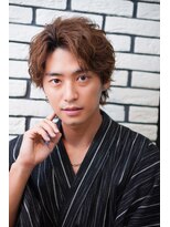 オーシャントーキョー(OCEAN TOKYO)&nbsp;"スーツ短髪ツーブロック束感モテる黒髪シークレットパーマ流行"