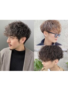 韓国風センターパート/マッシュ/カルマパーマ/さらっと色気のあるトレンドヘアに[髪質改善/岡崎/縮毛矯正]