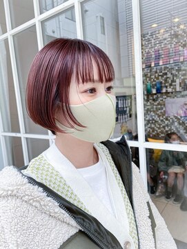 テトラ バイ ネオリーブ 横浜西口店(tetra by neolive) 横浜★ショートボブのピンクヘア♪