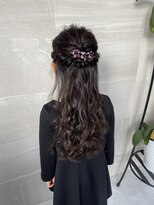 サロン Salon アイ アート&nbsp;小学生 ヘアセット ハーフアップ