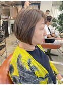 白髪が気にならないハイトーンボブ｜ニュアンスカラー