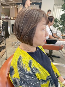 チェスト 神戸本店(CHEST) 白髪が気にならないハイトーンボブ｜ニュアンスカラー