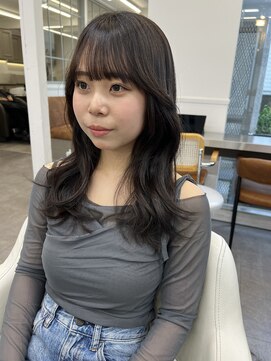 ログ オモテサンドウ(L.O.G OMOTESANDO) 韓国ヘア:韓国ヘアくびれヘアヨシンモリ顔周りレイヤー20代30代