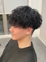 バース バイ ハピネス(BIRTH by happiness)&nbsp;ツイストスパイラルパーマ　刈り上げマッシュ　メンズ