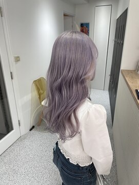 ペレ 渋谷(PELE) h_ デザインカラー/レイヤーカット/ウェットヘア