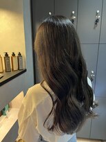 アン 武蔵小杉(un)&nbsp;グレージュカラー×ローグラセミロング【武蔵小杉髪質改善】