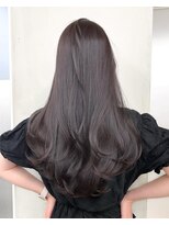 サイン 渋谷(SIGN) 韓国ヘアーハッシュカットレイヤーカットグレージュブリーチ無し