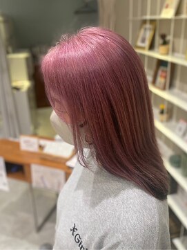 ドレス(Dress) 透明感ケアカラーピンク/ミディアム