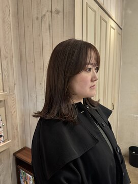 エイミーバイアフロート(amie  by afloat) ブラウンベージュ×ワンレン顔まわりレイヤー