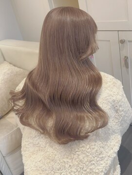 ベレーザ 渋谷(BELEZA) 11601ミルクティーベージュ姫カットレイヤー韓国くすみベージュ