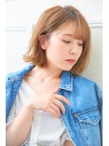 ノアエクレ 銀座(noah ecle)&nbsp;韓国風ニュアンスカラーくびれ外ハネボブ♪