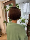 襟足すっきり丸みショート