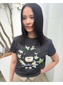 乾かすだけでキマる髪/黒髪セミロングレイヤー