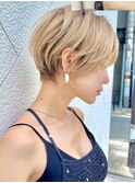 似合わせショート/フェザーショート/細めハイライト