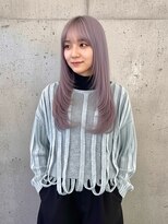 ドロシー(dorothy) ラベンダーアッシュ ロングレイヤー ハッシュカット