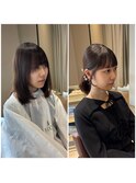 前髪カット・顔周りカットで大変身★レイヤーカットお任せ下さい