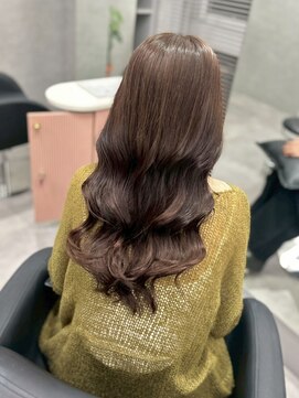 ジエクト カナウ(The Ect canow) コテ巻き風パーマ/ヘーゼルブラウン/ココアグレージュ