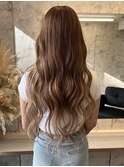 ブリーチ無しベージュ/60cmスーパーロングエクステ