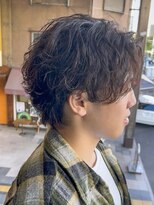 ヨリ サッポロ 札幌大通(yori SAPPORO) ニュアンスパーマ/センターパート/韓国マッシュ/ダークアッシュ