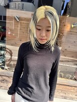 ルーナヘアー(LUNA hair)&nbsp;ボーダーカラー ブリーチ 顔まわりレイヤー 10代20代30代40代